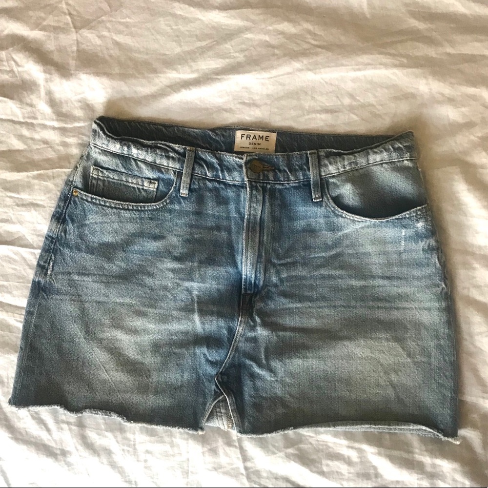 Frame denim miniskirt